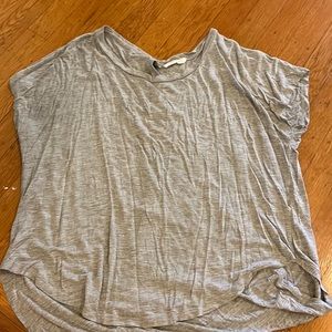 Gray Lush T shirt with open back, small